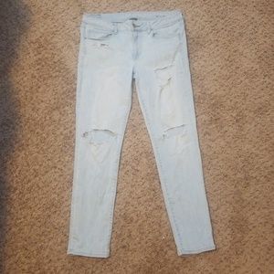 American eagle super skinny Distressed jeans 12 R